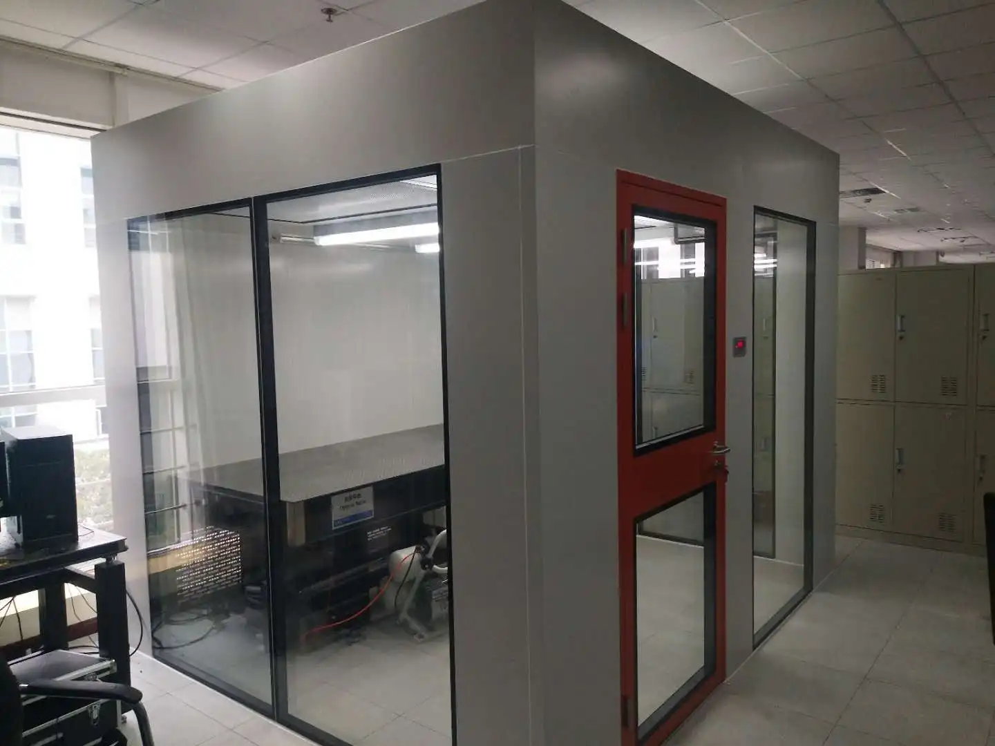 Cabina per stanza pulita portatile modulare da laboratorio con parete dura ISO 7 per assemblaggio di camere bianche