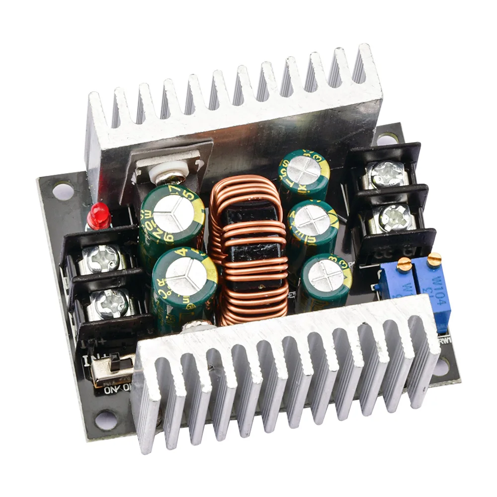 DC-DC 300W 20A Constant Current Adjustable Step Down Module Buck Converter DC 6-40V Power Voltage Board Short Circuit Protection