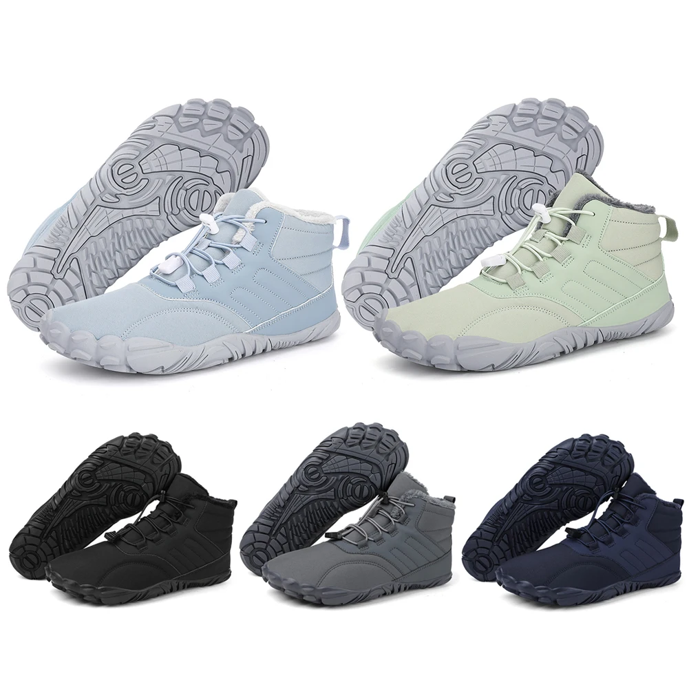 

Winter Warm Jogging Sneakers Women Men Rubber Training Sneakers Waterproof Non-Slip Breathable for Trekking Climbing