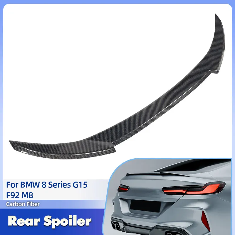 

Car Rear Trunk Spoiler Wing Full Carbon Fiber for BMW 8 Series G15 F92 M8 Coupe 2-Door 2019-2024 Rear Spoiler Boot Wing Lip