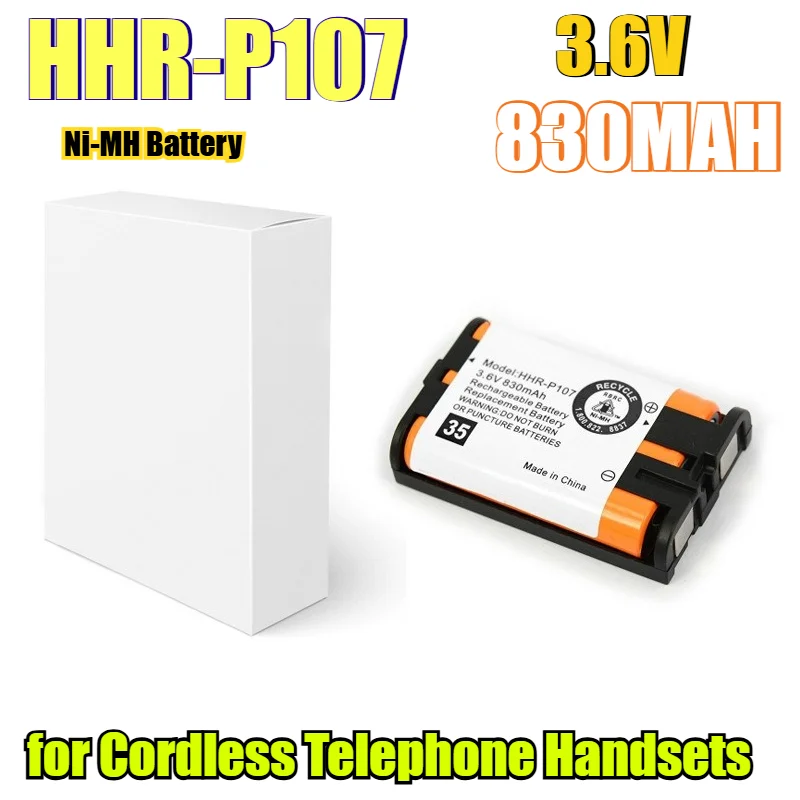 

Аккумуляторная батарея Ni-MH HHR-P107 3.6V ёмкостью 830 мАч — универсальная замена для беспроводных телефонных трубок