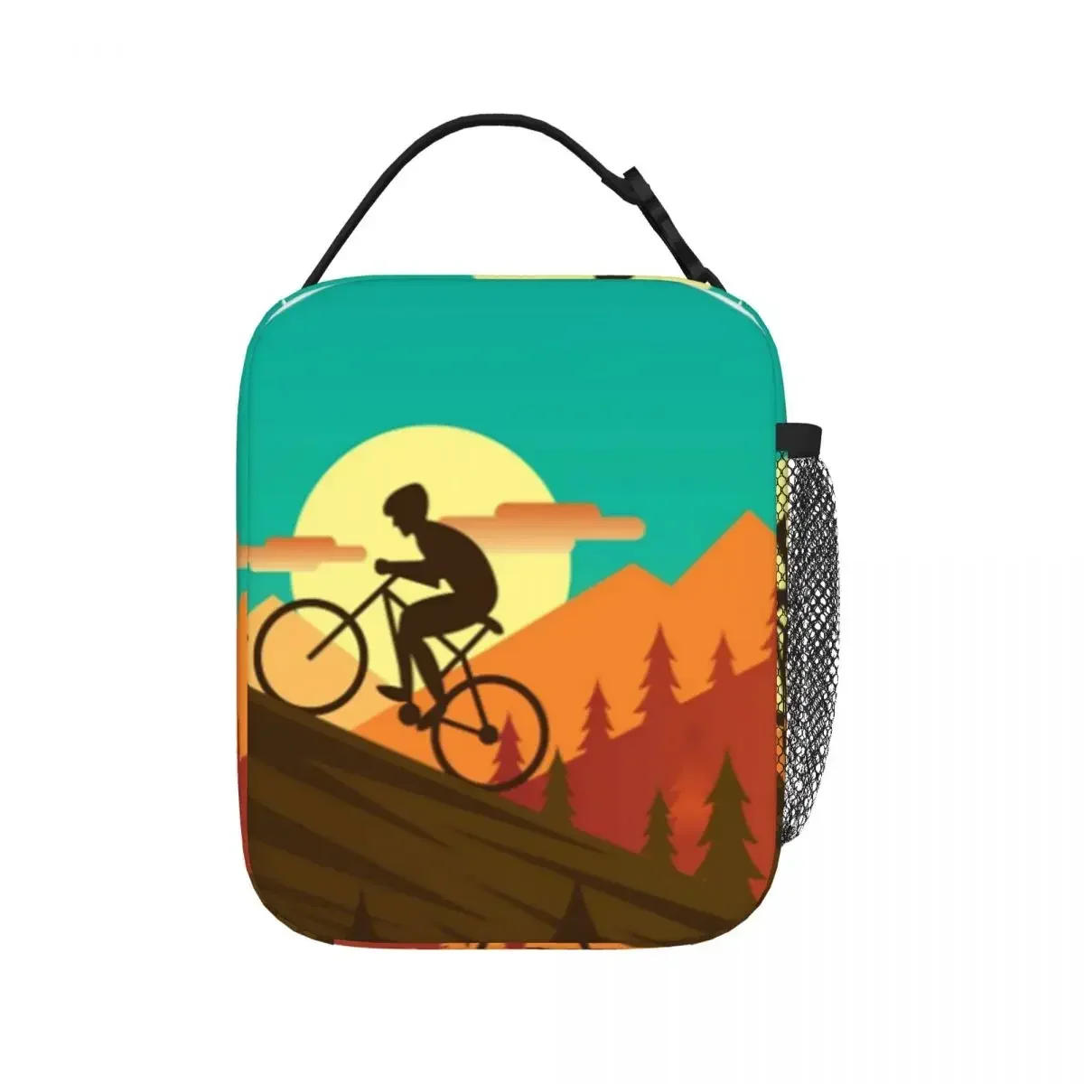 

Bike Sport Adventure Lunch Bag Insulated Bento Box Lunch Tote Leakproof Picnic Bags Cooler Thermal Bag for Woman Children Travel