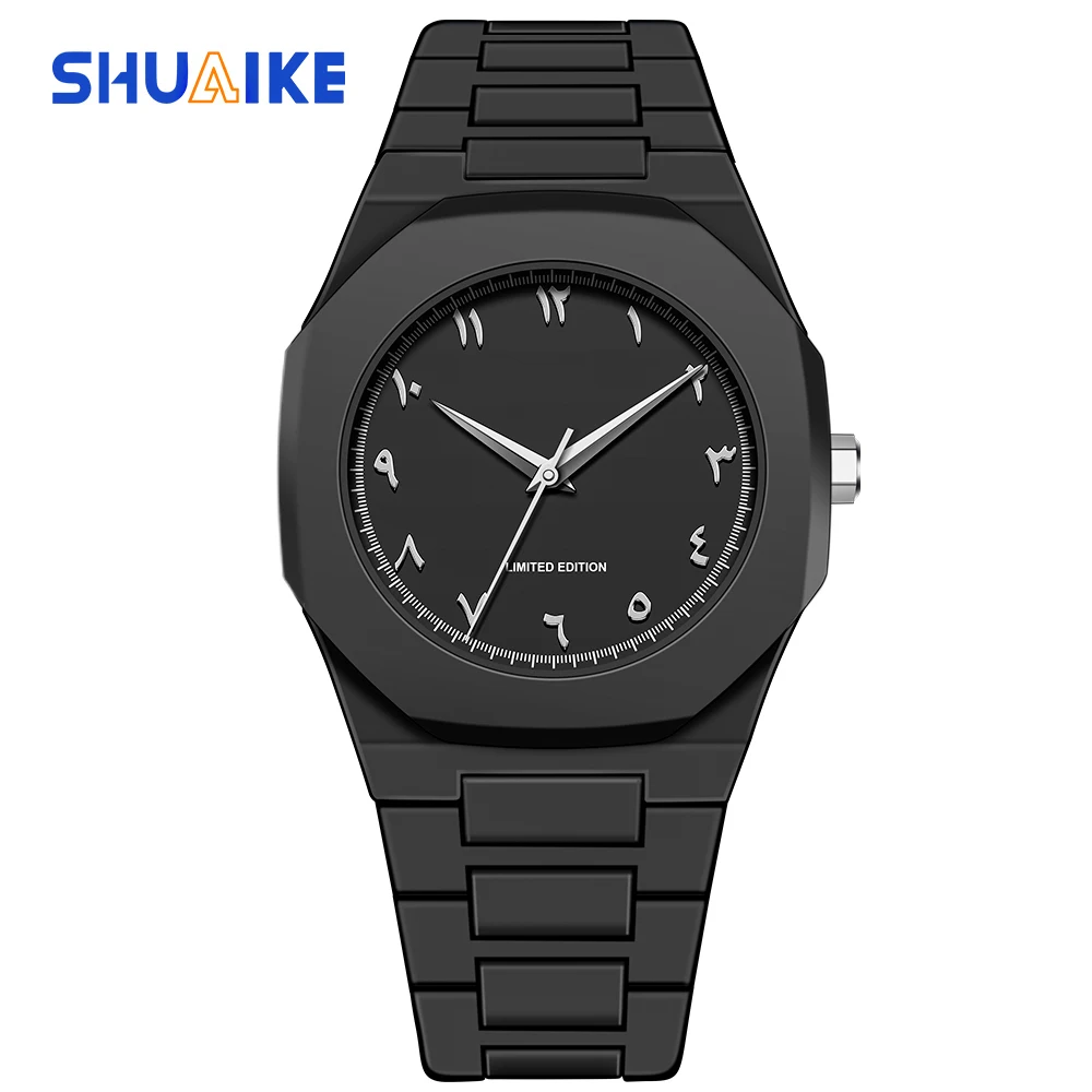 SHUAIKE 1142-8 Leisure and Fashion Quartz Movement Watch Business Style Dial Precise Scale Waterproof Men\'s and Women\'s Watch