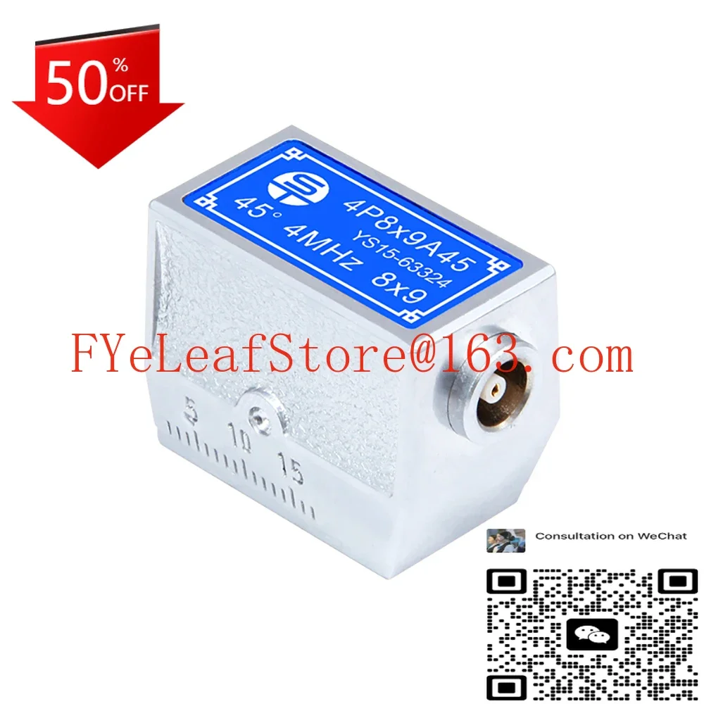 

Non destructive testing of 4MHz 8 * 9mm transducers using ultrasonic angle beam probes for flaw detectors