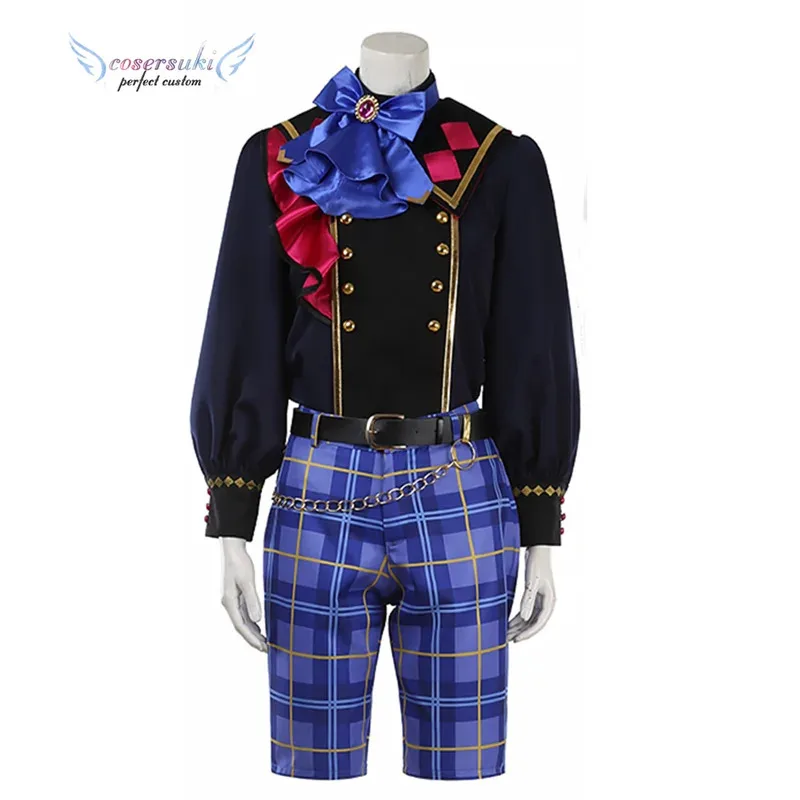 

20151123 Ensemble Stars Wander in UNDERLAND Rabits Nito Nazuna Mashiro Tomoya Shino Hajime Tenma Mitsuru Косплей Костюм для Хэл