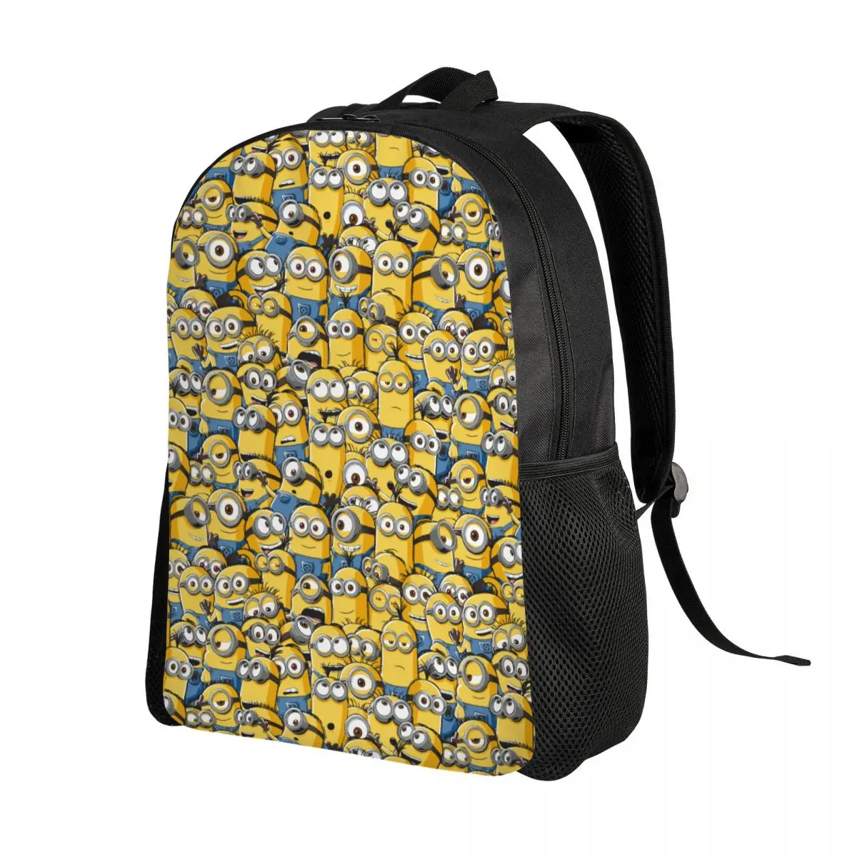 Custom Minions Anime Backpack Women Men Casual Bookbag for College School Cartoon Minion Bags