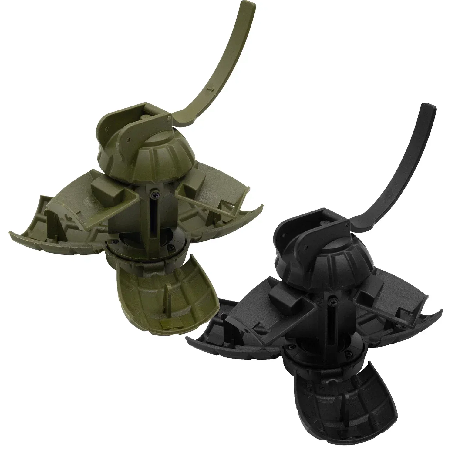 K2PCS MF-36 Granate a mano Giocattolo di plastica Riutilizzabile Modello di granate a percussione alimentate a molla per Airsoft Paintball CS Gioco di ruolo Prop