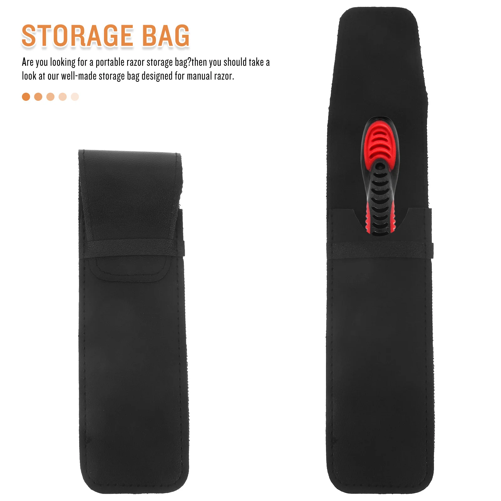 

4pcs Razor Protective Cover Shaver Storage Case Manual Sheath Portable Holder Travel Lightweight Compact Men Grooming