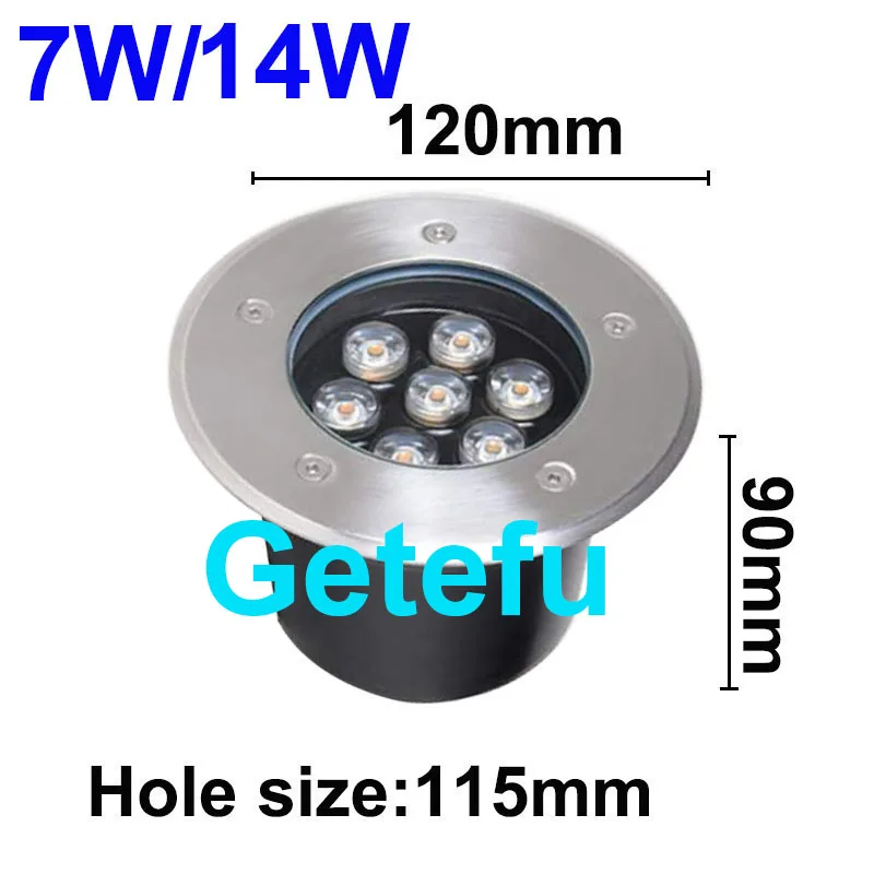 NEUE 5W/6W/7W/9W/12W/15W18W 24W LED Outdoor Boden Garten boden LED Unterirdischen Vergraben Lampe Spot Landschaft Licht AC110V 220V IP67 – Detail 11