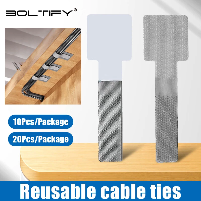

Reusable Cable Ties Fastening Wire Organizer Cord Rope Holder Self Adhesive Adjustable Cord Organizer Straps Desk Management
