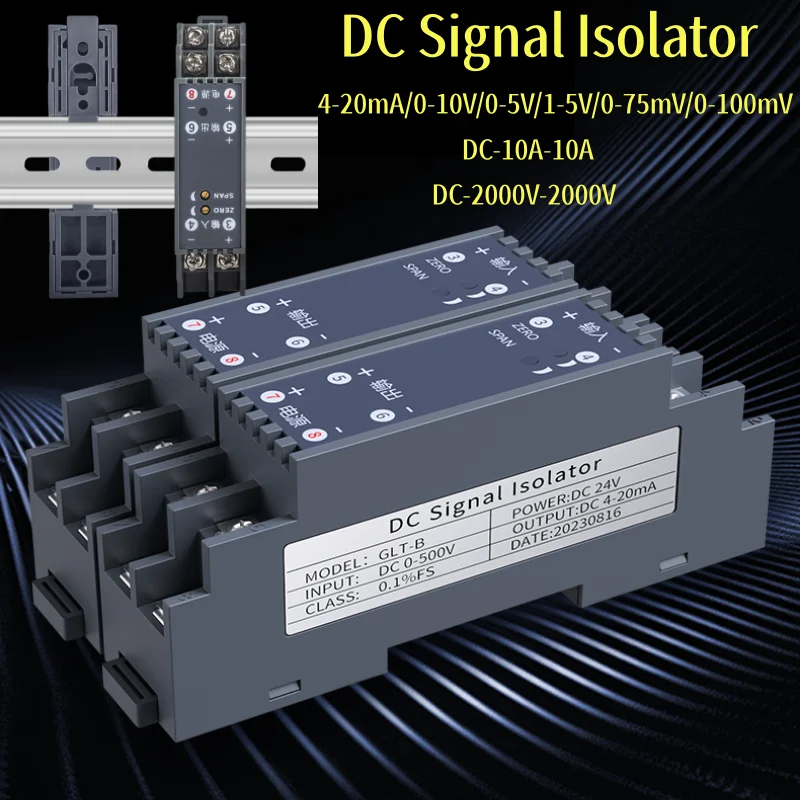 AC DC Voltage Transducer Transmitter 0-50V 0-100V 0-500V TO 0-10v 0-5v 4-20mA RS485 Current Transmitter 0-1A 0-10A to 4-20mA