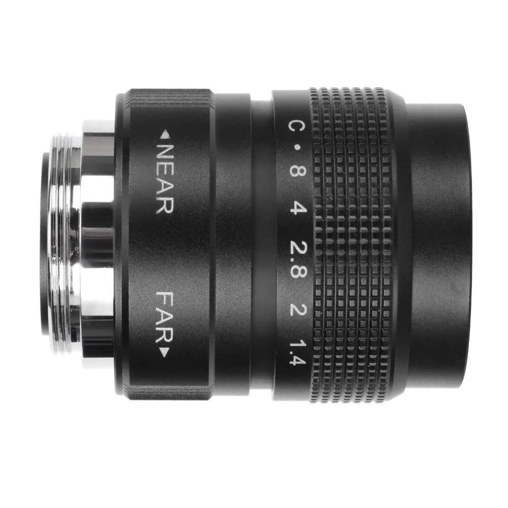 Clear Efficient Light Conduction 25mm F1.4 CCTV Lens with 19.6 Wide Viewing Angle C Mount Camera Lens CCTV Video Lens Parking
