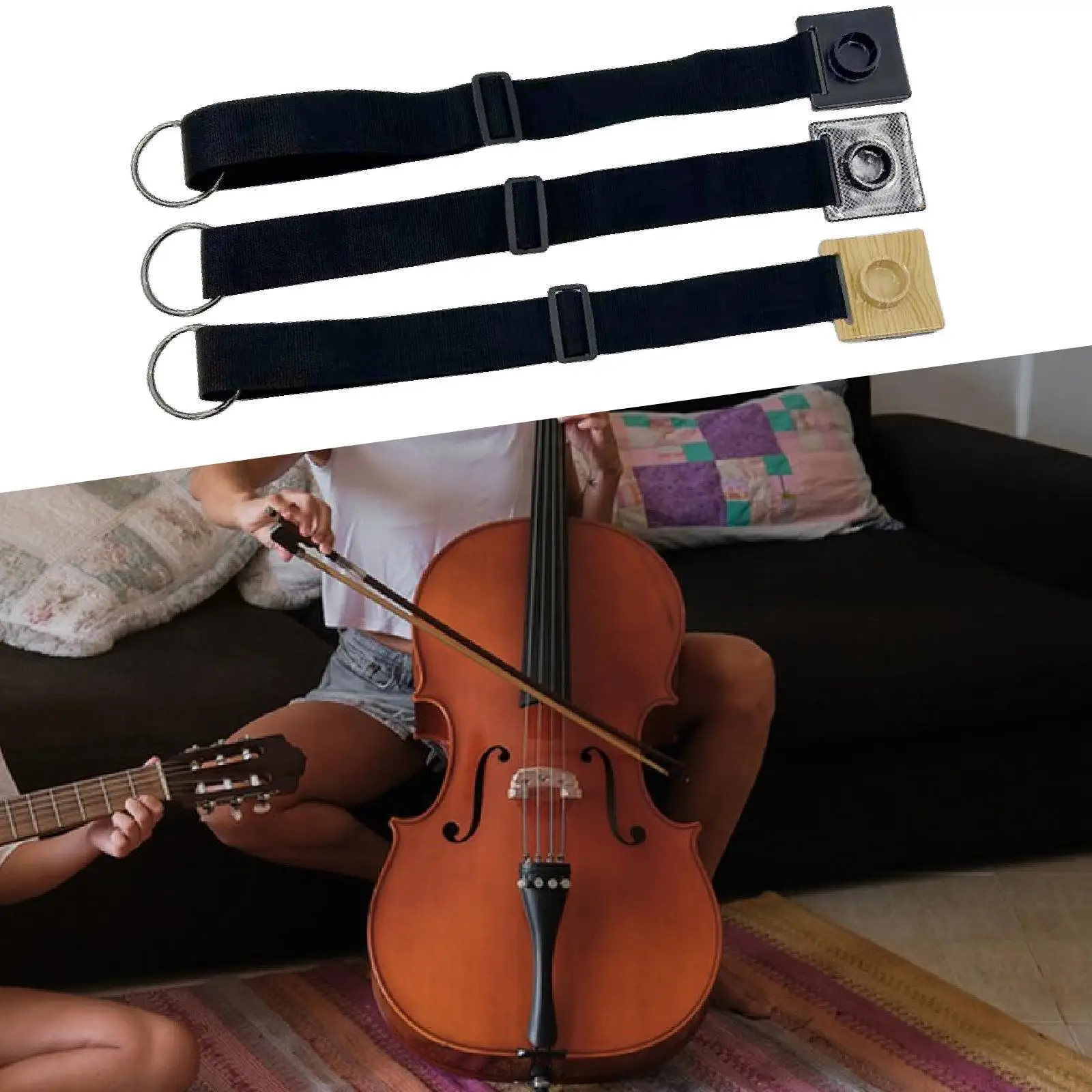 Cello Endpin Anchor Stopper Anti Slip Strap Rest Multiuse Stable Cello Antiskid Device for Training Concert Practice Performance