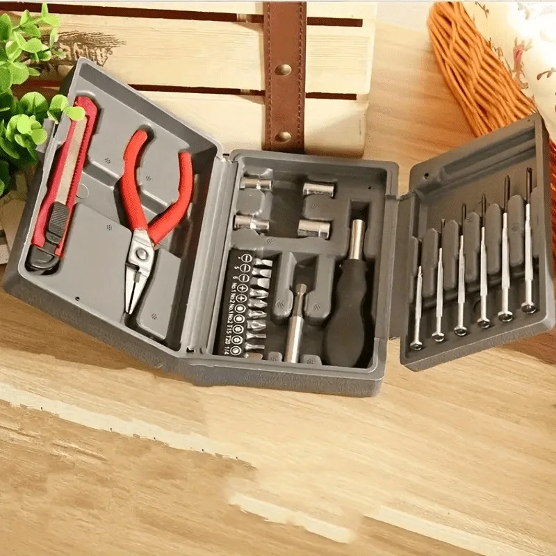 

24pcs Household multifunctional hardware toolbox, hardware combination toolbox, toolbox set