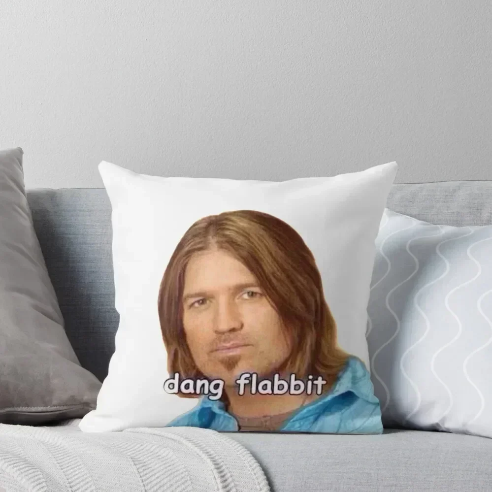 Dang Flabbit Billy Ray Cyrus Sticker Throw Pillow Plaid Sofa Decorative Pillow Covers For Sofa ornamental pillows pillow