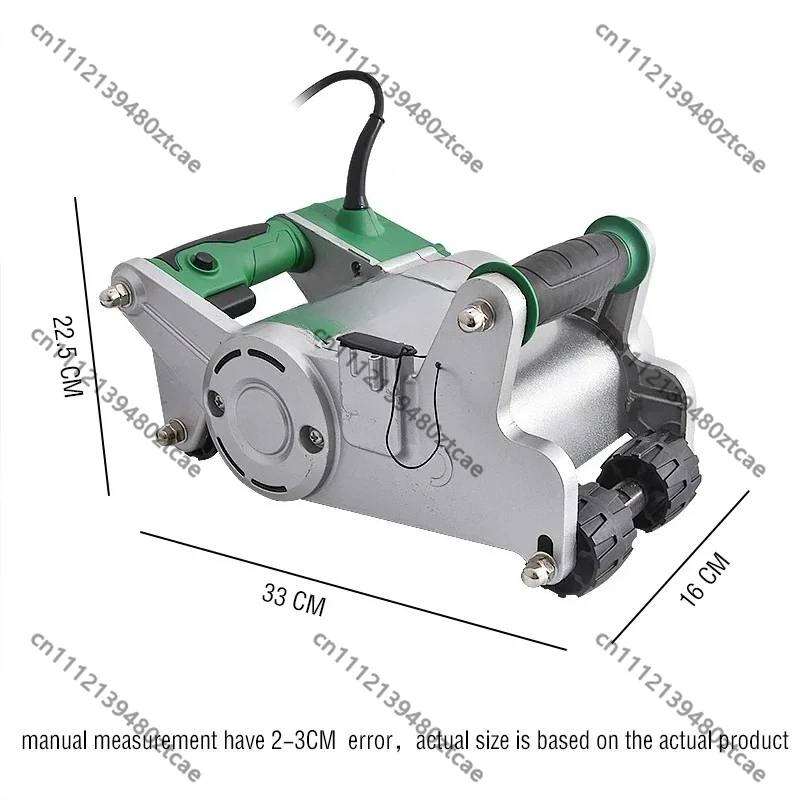 Industrial Electric Wall Chaser, 1100W Wall Groove Cutting Slotting Machine Concrete Wall Line Cutter Construction Renovation