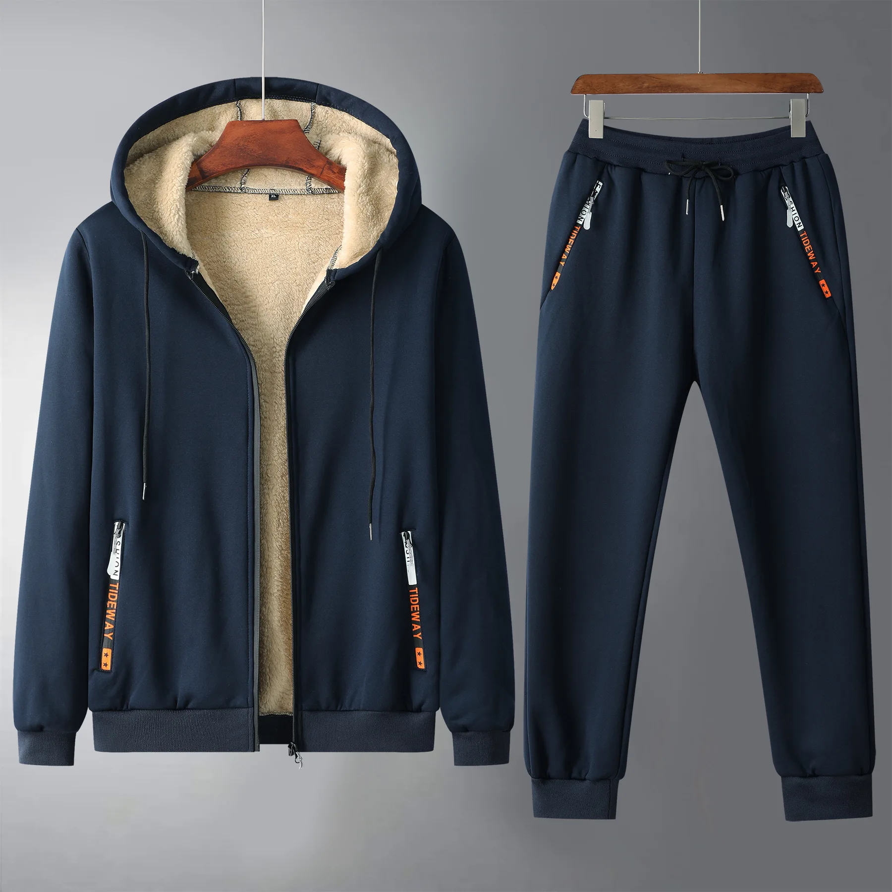 Мужской спортивный костюм с фл – обзор и цена Fleece Hoodie Lined