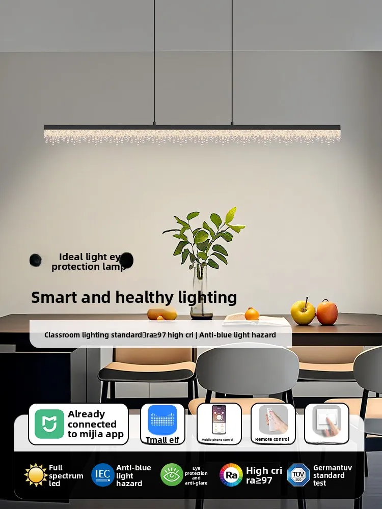 ثريا غرفة الطعام الخطيية على الطراز الإيطالي البسيط والحديث لعام 2025، ضوء قلادة إبداعي #3