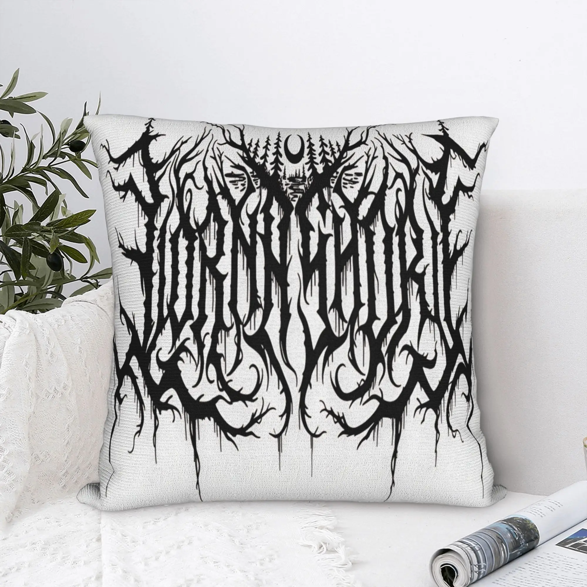 L-Lorna Shore Pillow Cover  Comfy Cushion Cover Retro Trendy Pillow Case For Sofa Home Decoration