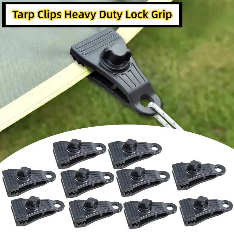 5/10 Peças Clipes para Lona de Alta Resistência com Fixação Segura, Grampos para Cobertura de Piscina, Fixadores de Tenda, Suporte à Prova de Vento para Toldos e Acampamento ao Ar Livre