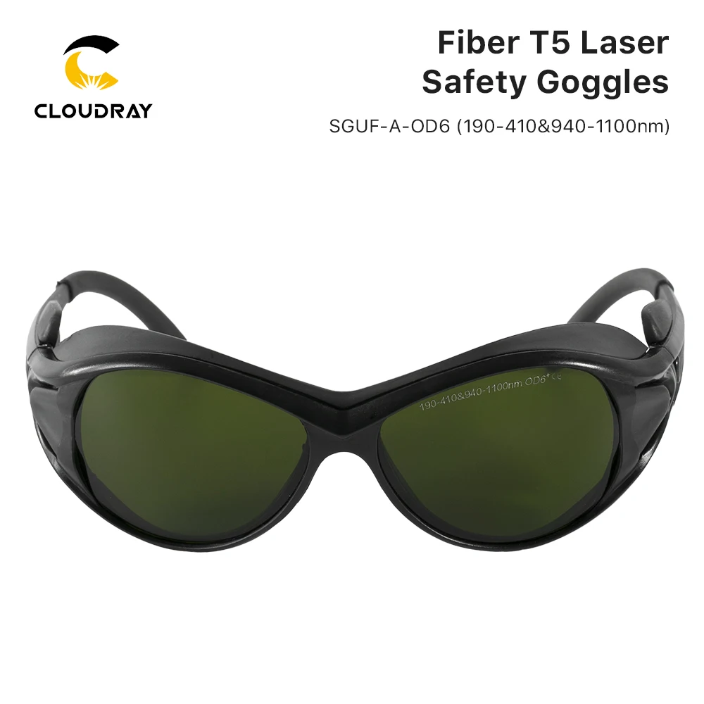 Cloudray 1064nm Laser Safety Goggles 190-420nm & 940-1100nm OD6+ CE Protective Goggles For Fiber Laser Style A