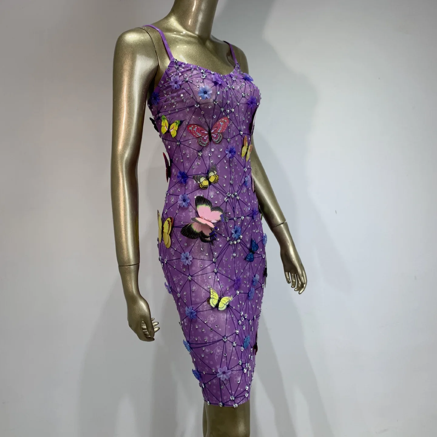 Popularna sukienka owinięta biodrami Bar Klub nocny Piosenkarka Tancerka Gogo Kostium Kobieca spódnica