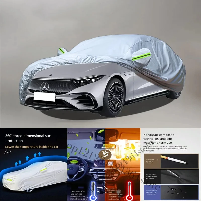 

For Mercedes-Benz-Eqs Auto Anti snow Anti dust Anti-uv Anti peeling paint And Anti Rainwater 210t Car cover protection