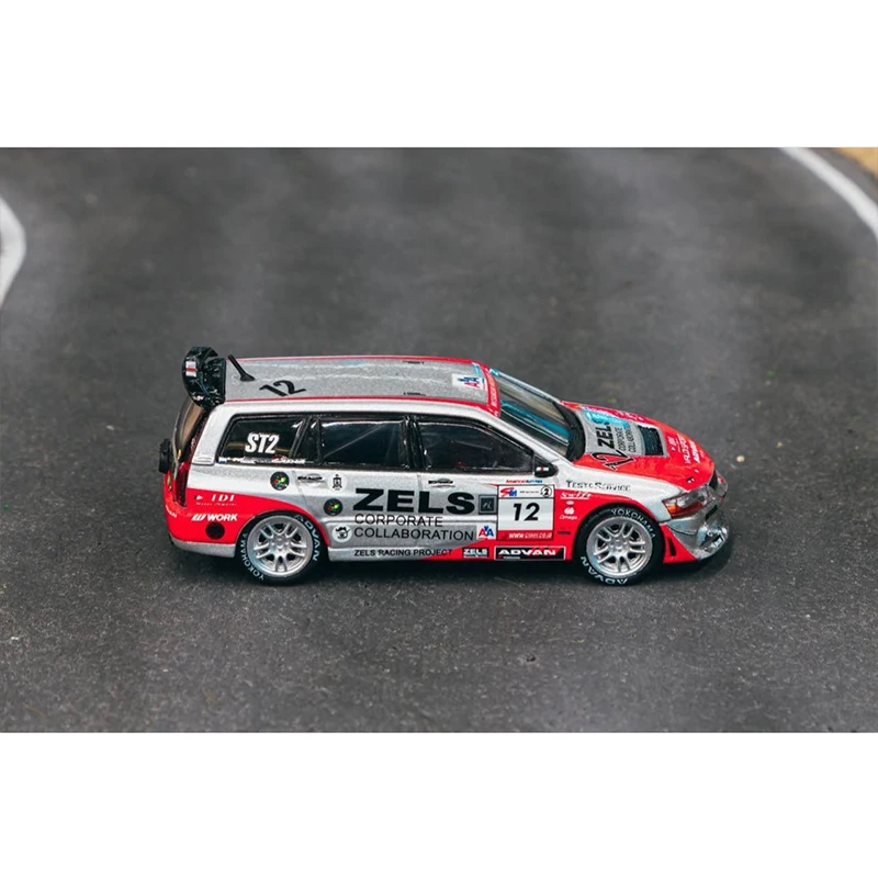 TW In Stock 1:64 Lancer Evolution IX Wagon Super Taikyu Series Diecast Diorama Car Model Collection Miniature Toys Tarmac Works