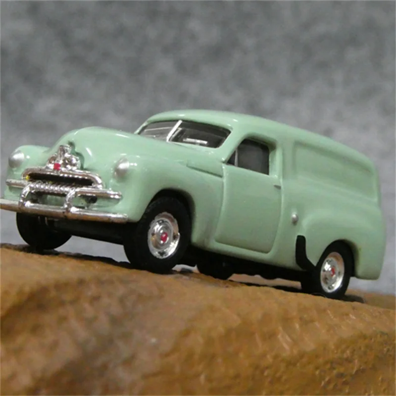 1/87 HO Scale Alloy Car Model 1954 FJ Panel Van Model Train Scene Miniature Collection Sand Table Landscape