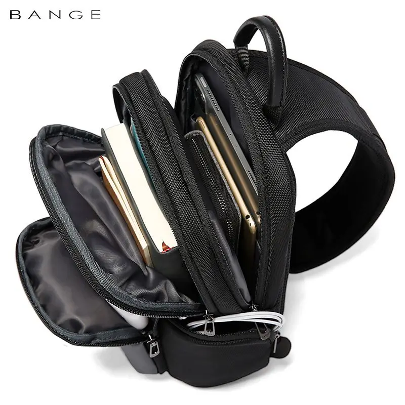 Bange Mochilas Multifunction Crossbody Bag for Men Shoulder Messenger Bags Male Waterproof Short Trip Women Chest Bag Pack