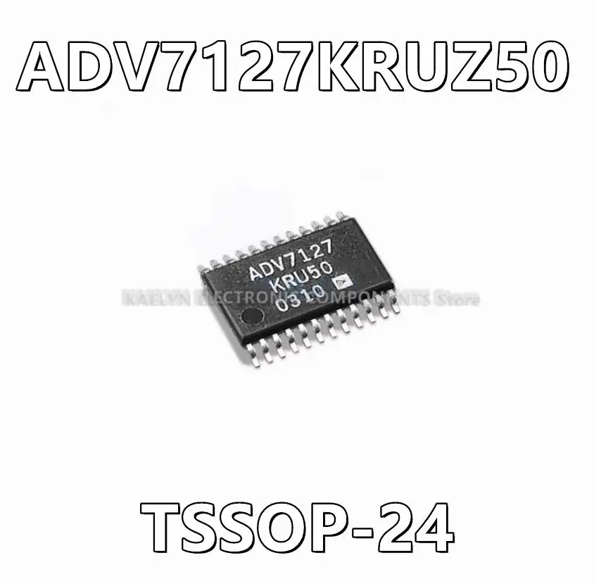 10Pcs/lot ADV7127KRUZ50 ADV7127 10 Bit Digital to Analog Converter 1 24-TSSOP