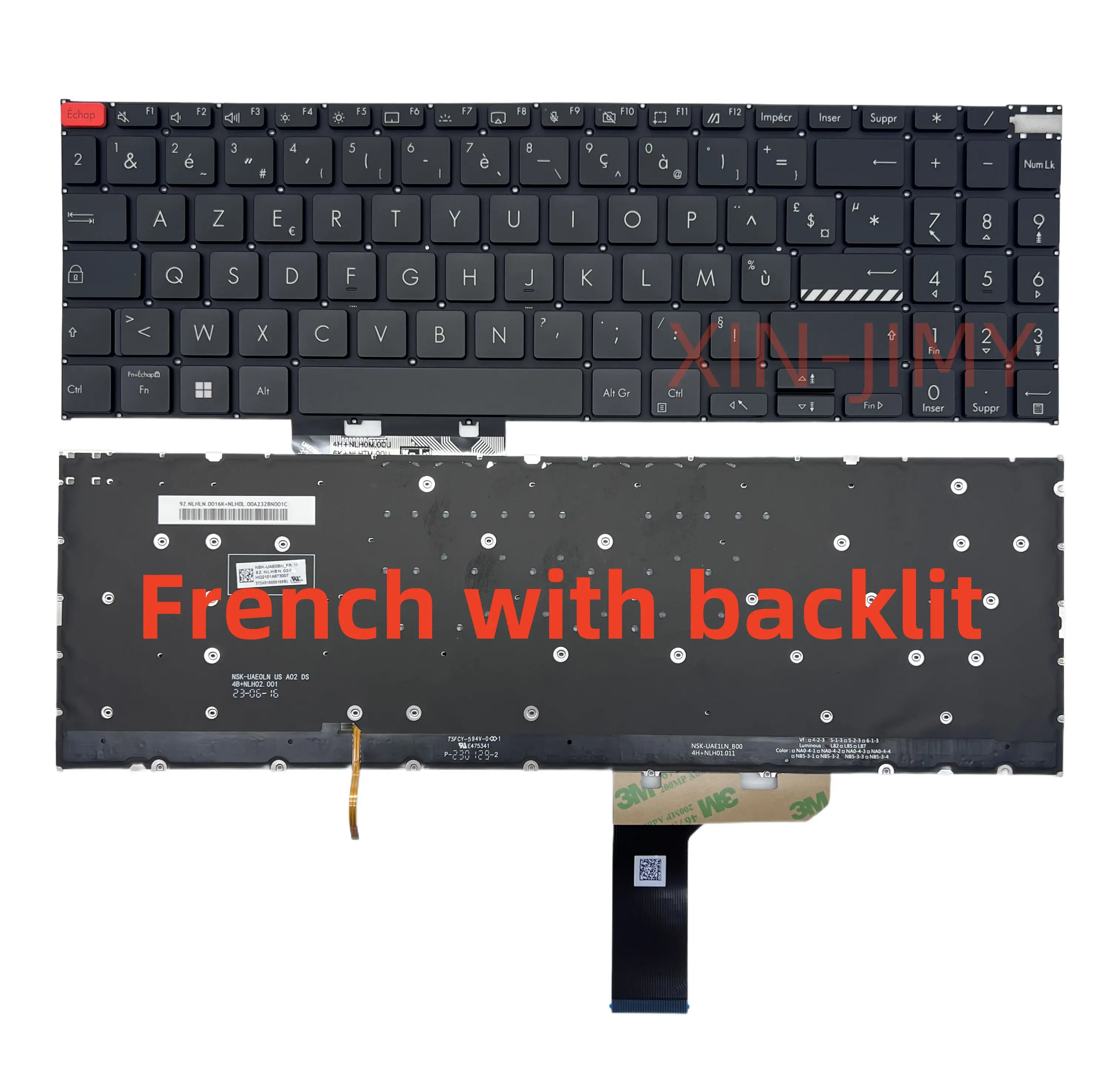 

Черная клавиатура для ноутбука Asus K6502/K6602 9Z.NLHBQ.F1E с французской раскладкой и подсветкой