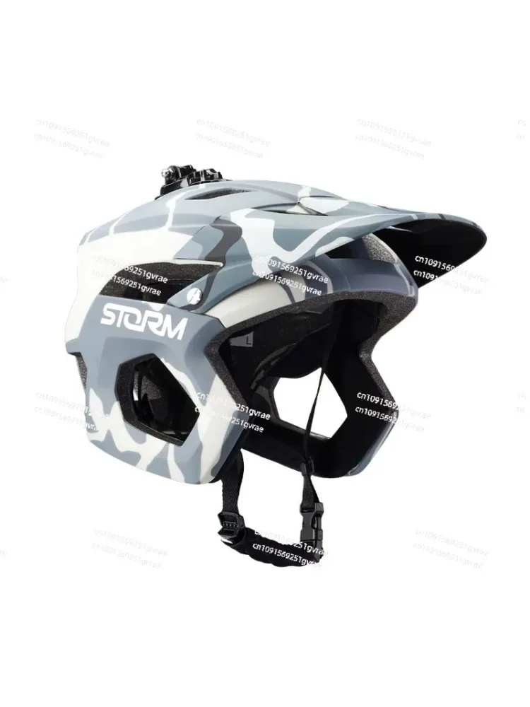 AliExpress Fox Same Spanish Storm Mountain Bike DropFrame Off-road AM Half Helmet Endu Ro Ultra-light Breathable 3