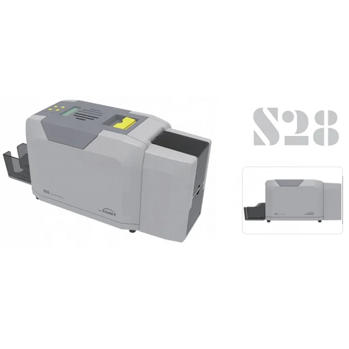 High Resolution 600dpi Seaory S28 Auto Batch Printing ID Card Printer With Color Ribbon For NFC Cards