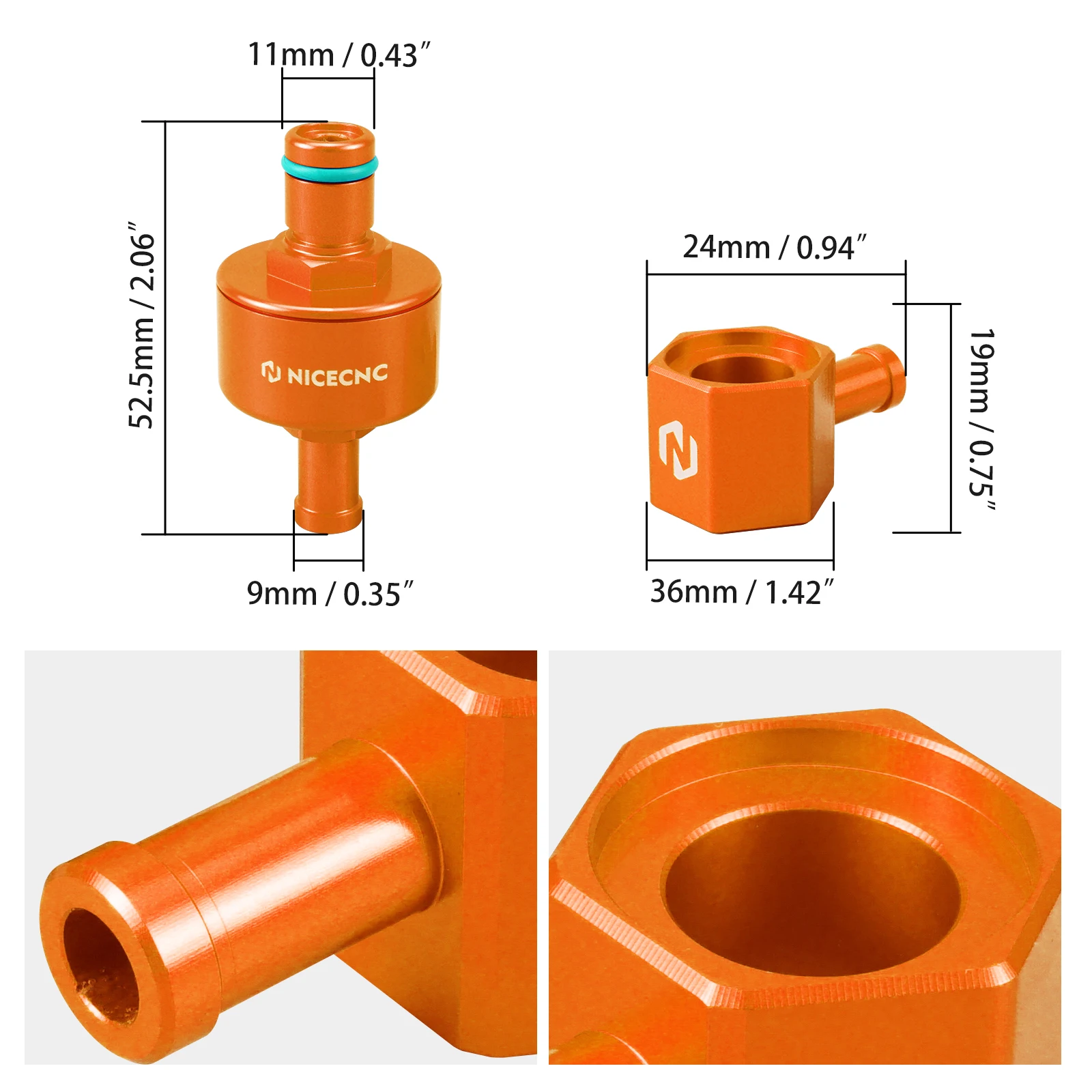 (EU-Lager) Für KTM EXC 300 EXCF 350 TPi 6D 10 Mikro-Kraftstofffilter, Kraftstoffleitung, Tankanschluss für Husqvarna TE 300i 250i GasGas EC300 – Detail 3