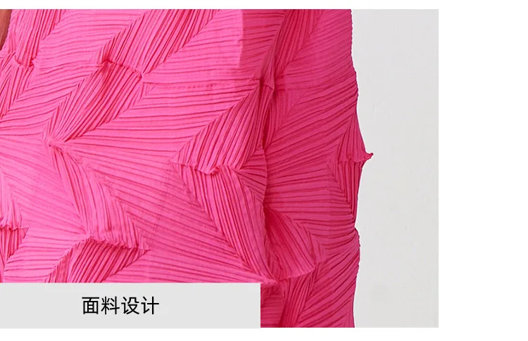 Miyake Plissierter Einfarbiger Rock 2025 Sommer Neues Kleid Elegantes Ärmelloses Loses Vielseitiges Midikleid – Detail 1