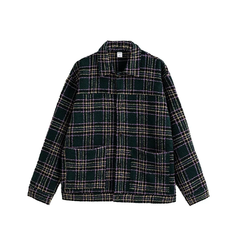 

Men's Casual Long Sleeve Thermal Shirt Custom Flannel Cotton Oversized XL Print Plaid Quick Dry Breathable with Double Pockets