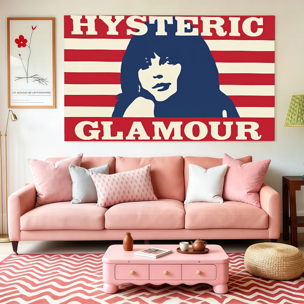 Fashion Brand Hysteric Glamour Flag Club Interior Wall Creative Pattern Living Room Wall Art Party Outdoor Decor