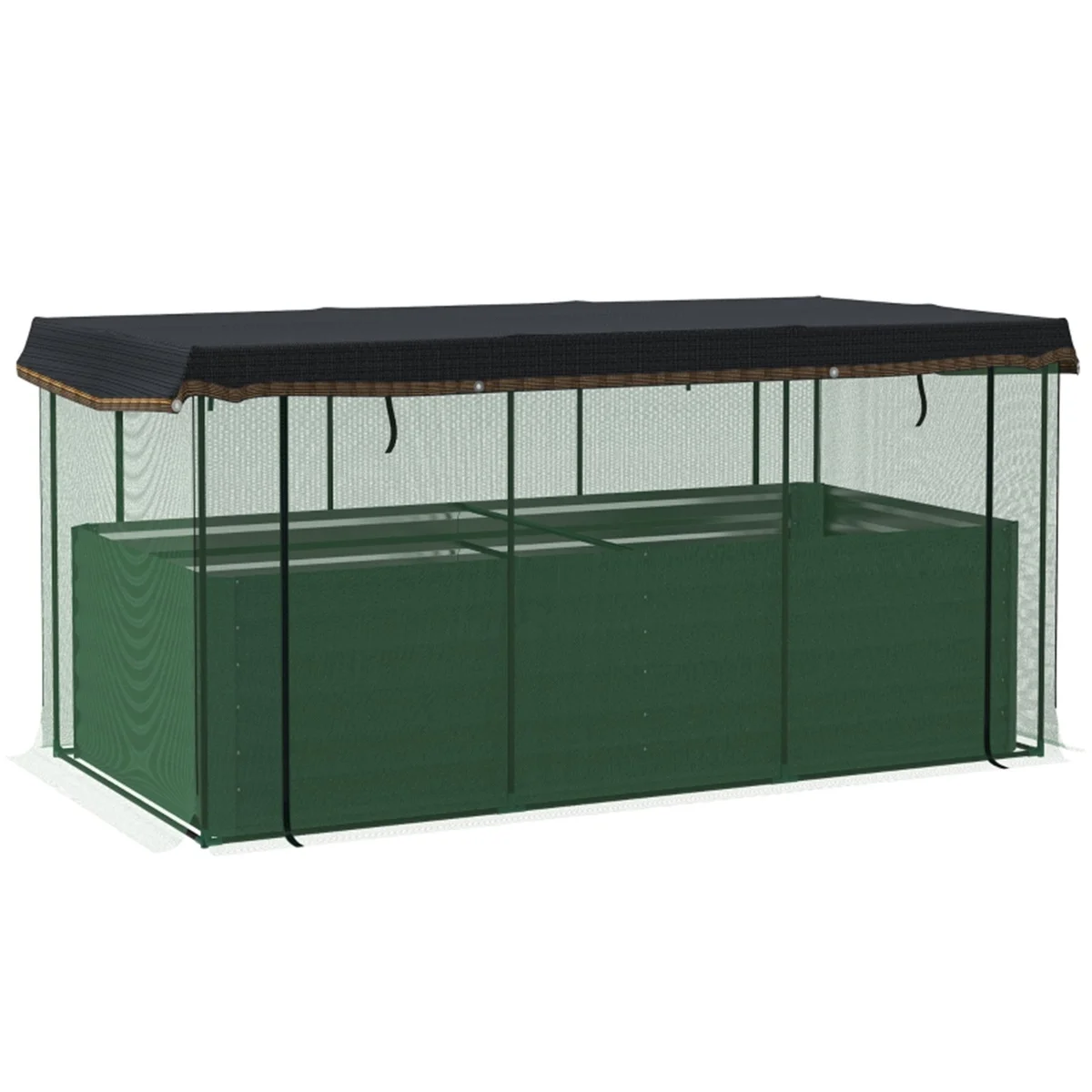 

Outdoor Furniture Galvanized Steel Planter Box Green