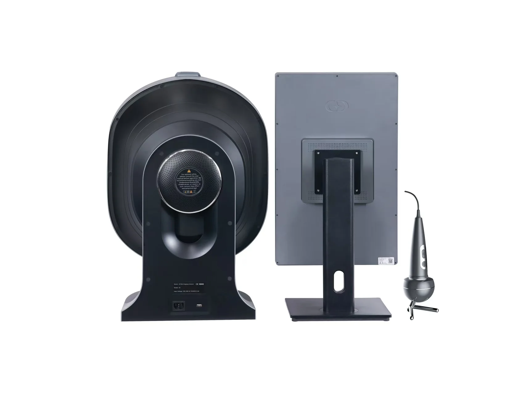 Newest OEM 2in1 Face & Body Skin And Hair Scalp Scanner 3D AI Facial Skin Analysis Machine With 23 Languages EU Plug