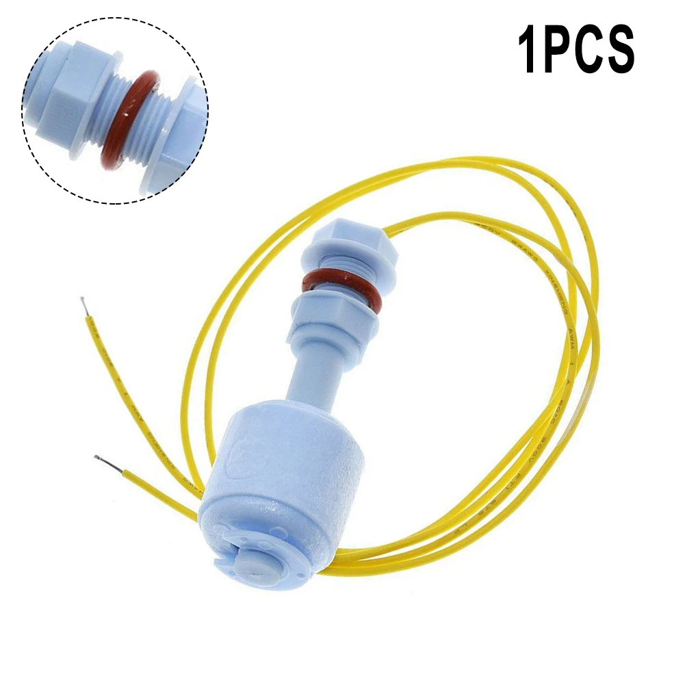 PP Plastic Float Switch, Vertical Water Level Sensor For Aquarium Fish Tank Sump Pump Control, 110V 0.5A, 65mm Length With 300mm