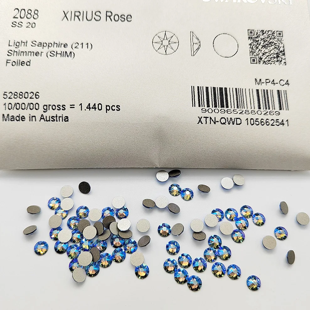 100% أصلي 2058 XILION 2088 XIRIUS Rose بدون إصلاح حجر الراين المسطح من النمسا ستراس لمجوهرات جوهرة الأسنان لفن الأظافر