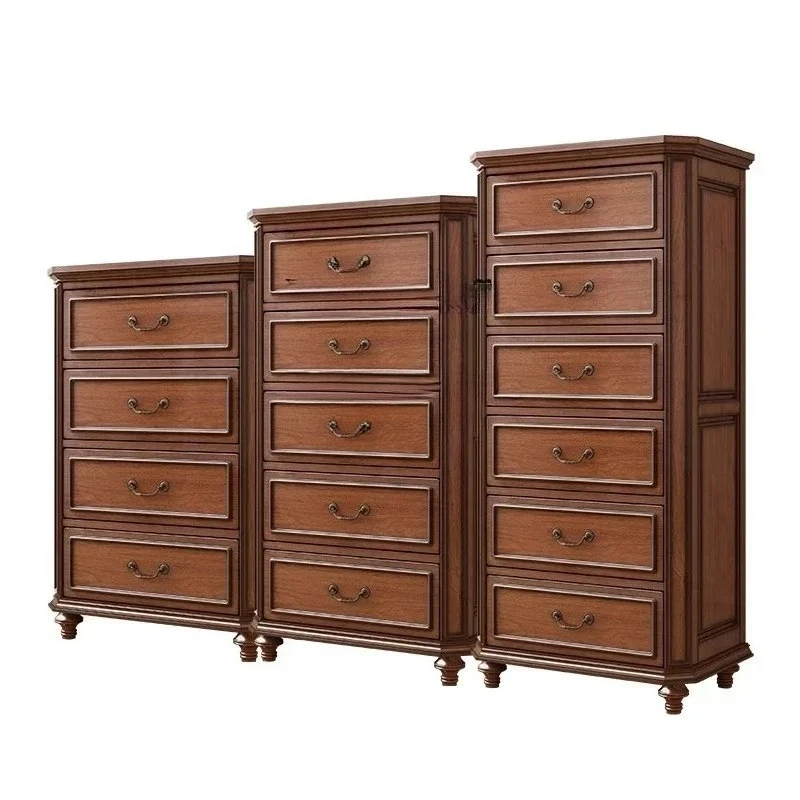 

Американский шкаф для хранения из цельного дерева, настенный шкафчик для гостиной, современный минималистичный шкаф с высоким и низким вырезом