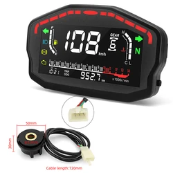 Motorcycle Digital Dash Panel Universal LCD Speedometer Odometer 1/2/4 Cylinder For Honda For Ducati For Kawasaki For Suzuki