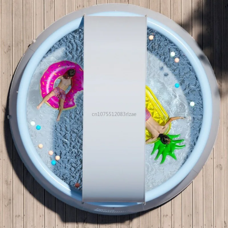 夏の子供インフレータブルおもちゃプールサンシェードテント屋外ウォーターパーティーインフレータブルスイミングプール子供大人用エアポンプなし