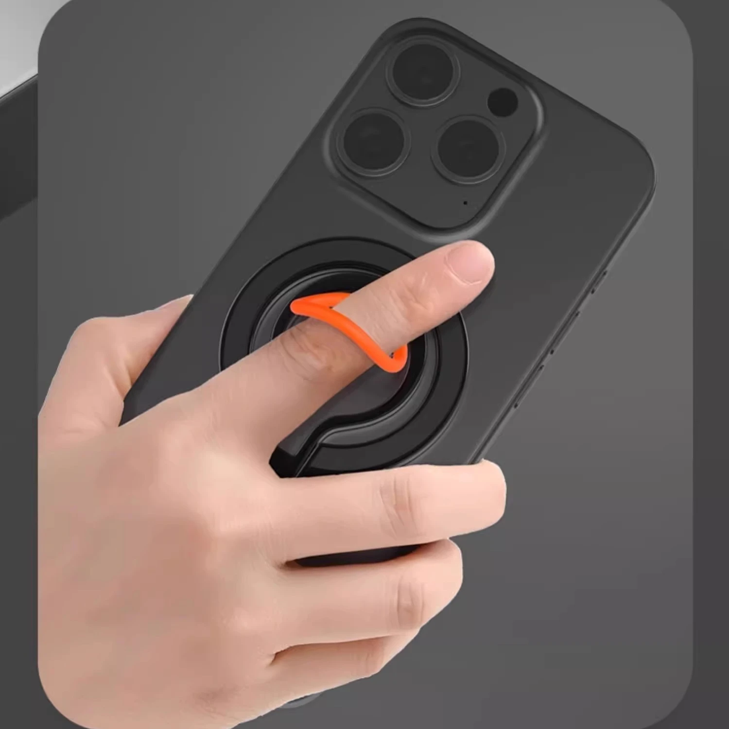 حامل هاتف مغناطيسي سيليكون إصبع سيارة لعبة غير مضغوطة الرجال دوران قابل للتعديل حلقة حامل لزجة قبضة الهاتف الهاتف متوافق