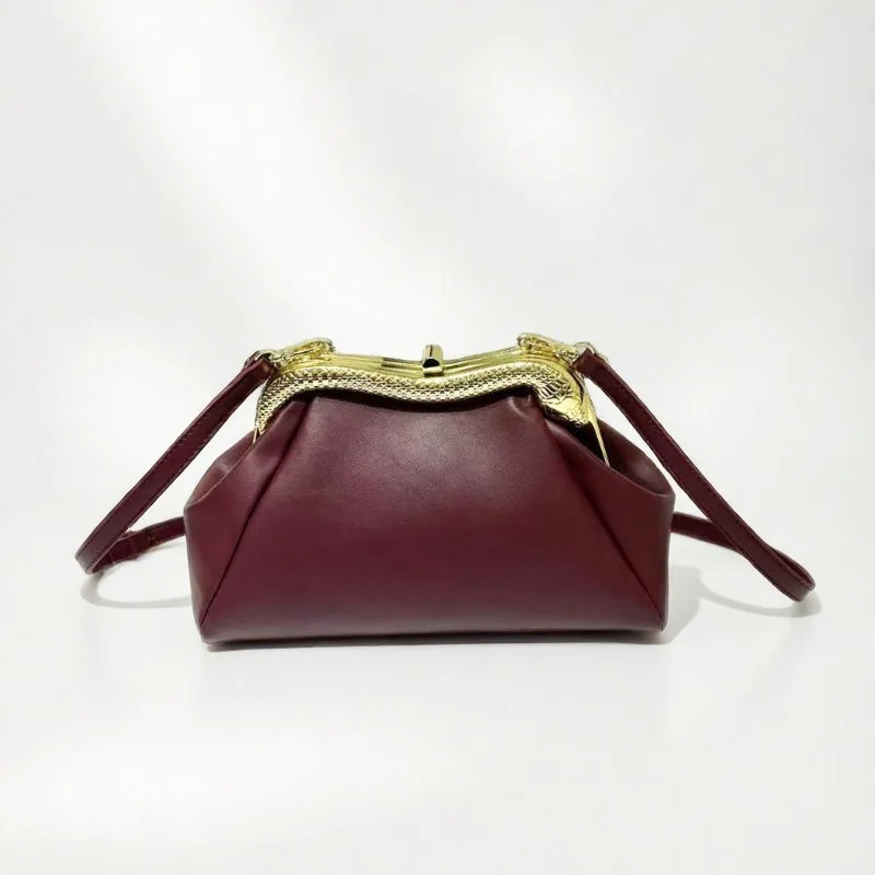 

2026 New Snake-Shaped Clip Bag Solid Color Versatile Women's Commuter Casual Shoulder Crossbody Fashion Handbag