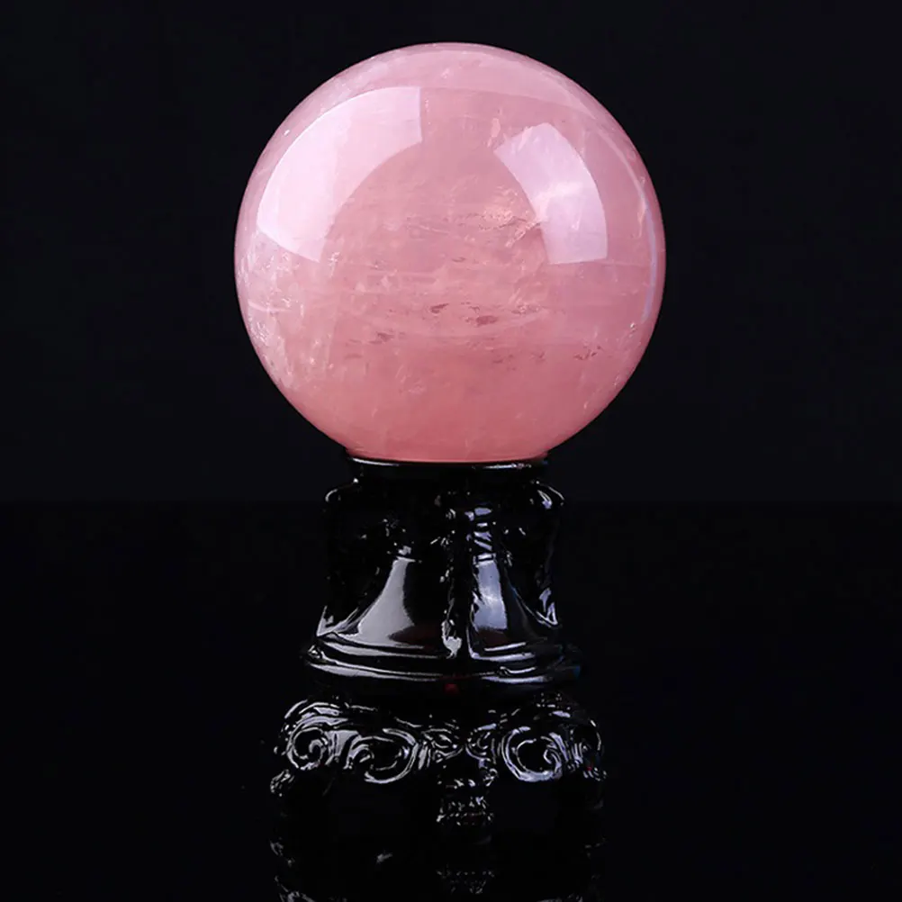 

Pink Crystal Ball Decor 5Cm Delicate Powder Crystal Ornament Desktop Adornment Gift For Friends Bedroom Office
