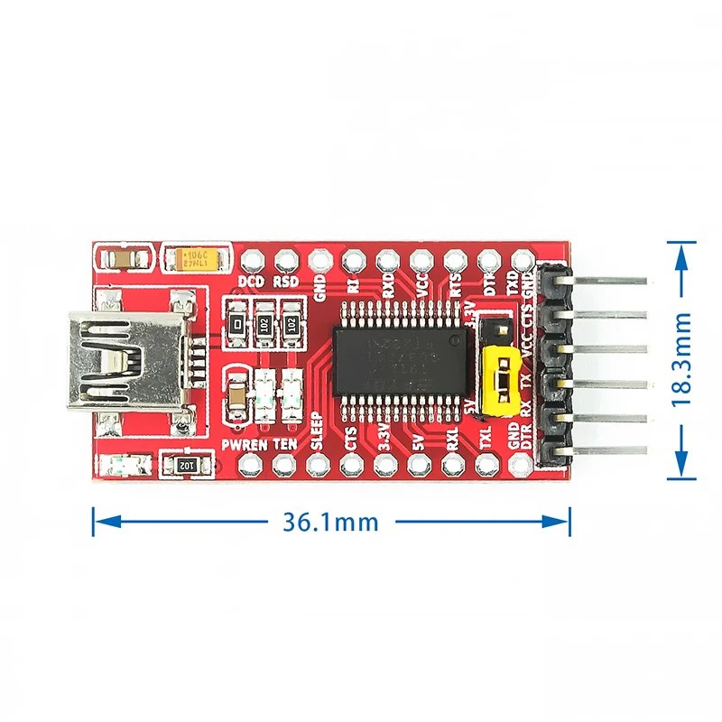 1pcs/lot FT232RL FT232 USB TO TTL 5V 3.3V Download Cable To Serial Adapter Module For  USB TO 232