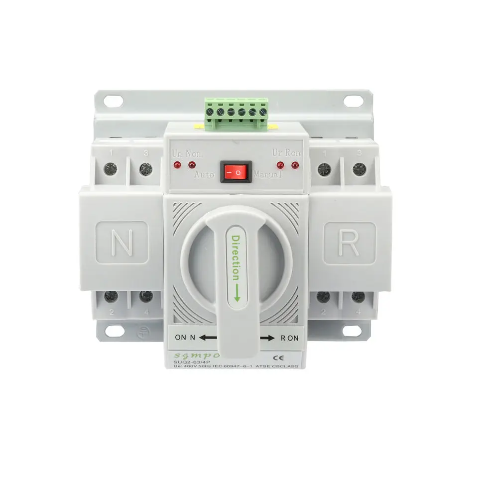 2P 4P 63A -32A MCB type automatic ats dual power transfer switch Transfer Switch 4P Power Transfer Switch Circuit Breakers 380V